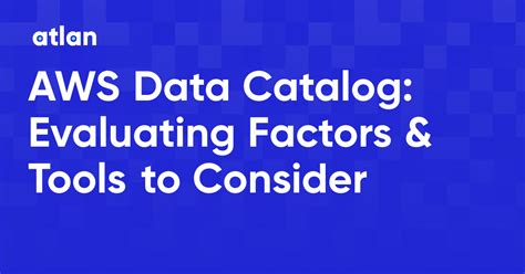 Aws Data Catalog Tools