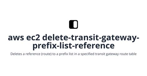 Aws Delete Prefix List
