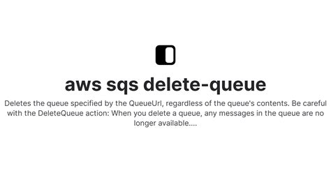 Aws Delete Queue