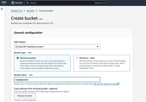 Aws S3 Create Bucket Example
