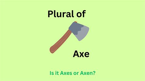 Axe Plural Definition