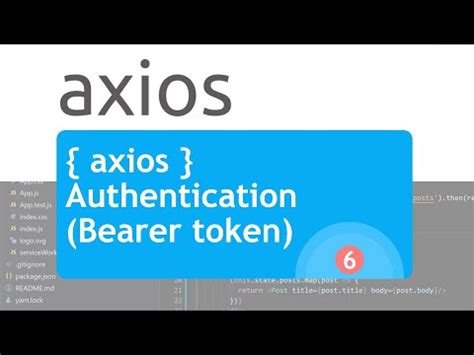 axios create bearer token