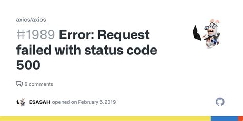 axios error status code 500