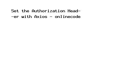 axios get example with authorization header