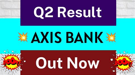 axis bank results date q2