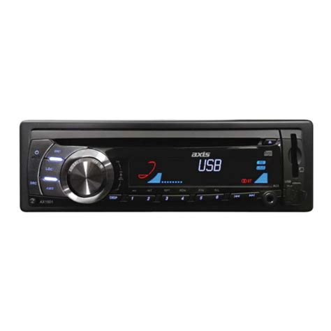 Axis Car Stereo Manual