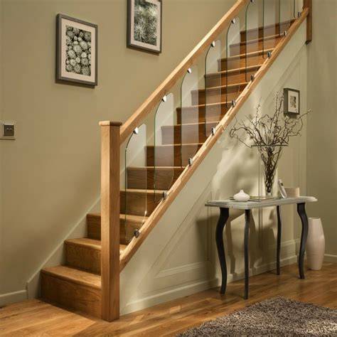 Axxys Clarity Glass Panels, Chrome or Brushed Clamps Stair or Landing
