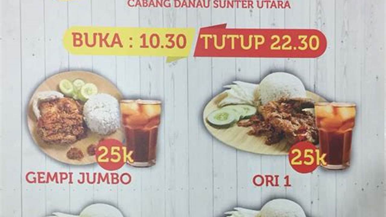 Temukan Rahasia Kuliner: Harga Menu Ayam Gepuk Pak Gembus Terungkap!