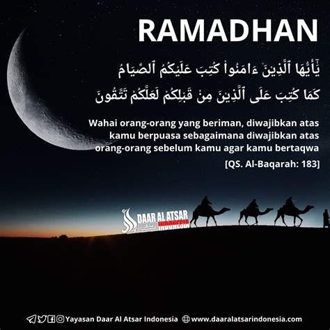 Ayatayat Alquran tentang puasa Ramadhan serta arti dan asbabun n