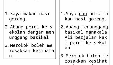 Cerakinkan Ayat Majmuk Kepada Ayat Tunggal - ArabellaecJensen