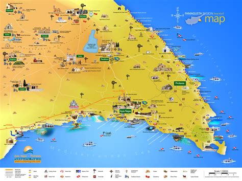 Large Ayia Napa Maps for Free Download and Print HighResolution and