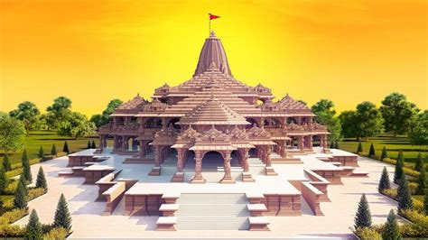 ayodhya temple 3d model