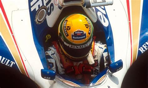 ayrton senna helmet damage