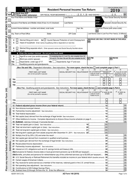 az tax forms