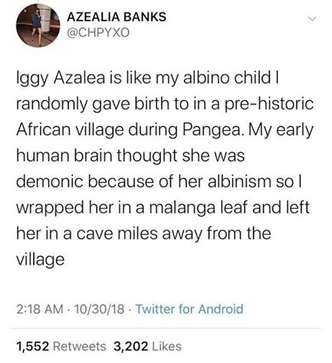 azealia banks iggy tweet