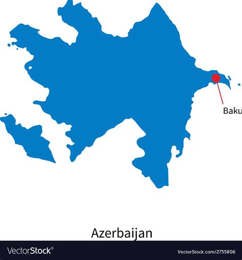 azerbaijan map vector