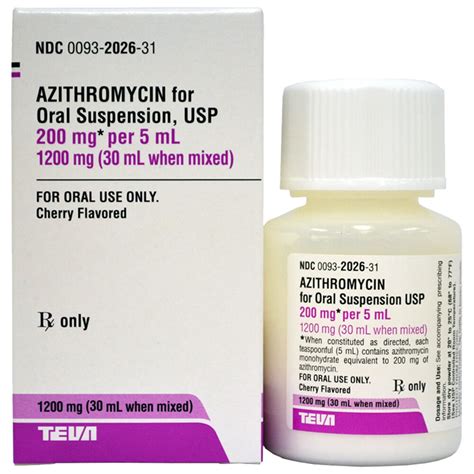 azithromycin 200mg 5ml dosage