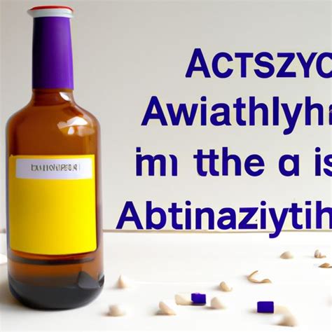 azithromycin and drinking alcohol