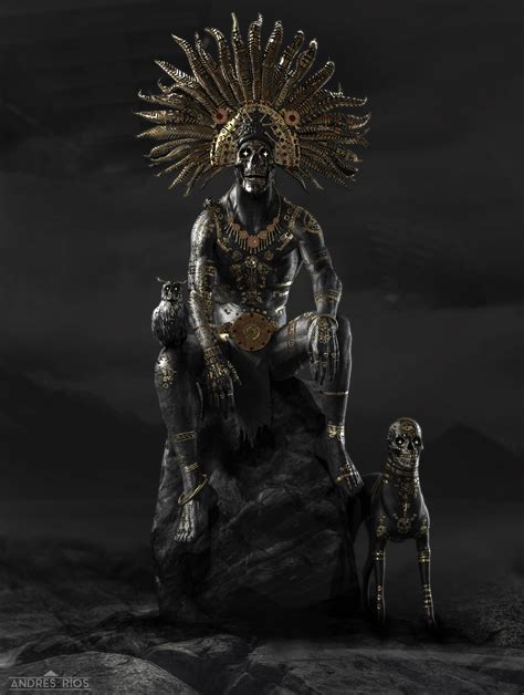 aztec god of death art