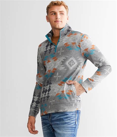 Aztec Quarter Zip Pullover Men's