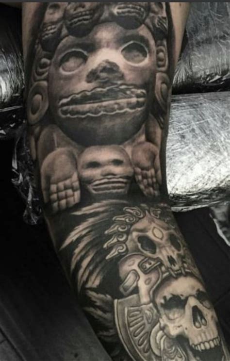 Aztec Statues Tattoos