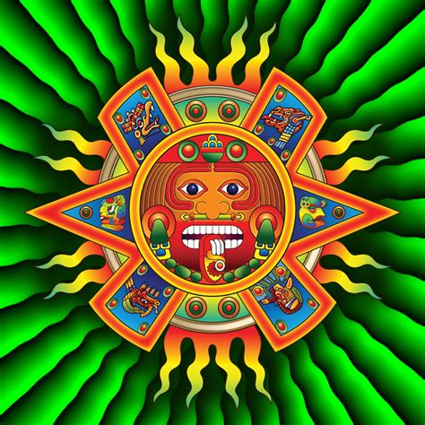aztec sun god symbol
