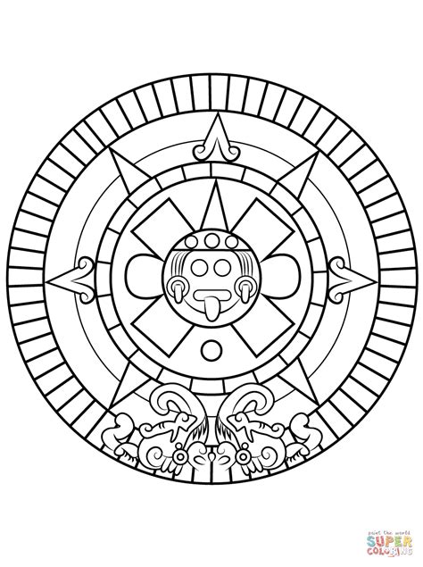 home.furnitureanddecorny.com:aztec sun stone coloring pages