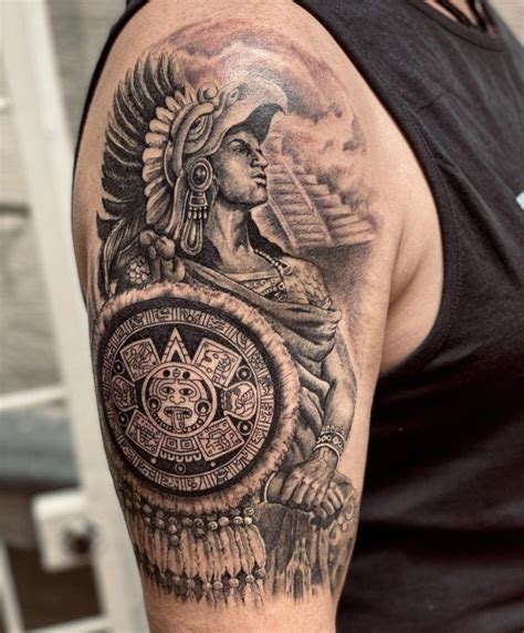 Aztec Warrior Tattoo Designs
