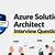 azure architect interview questions