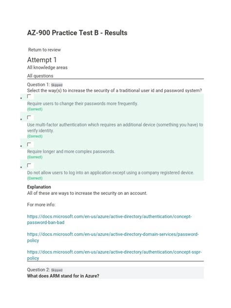 azure az 900 practice test