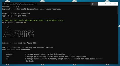 azure cli reference