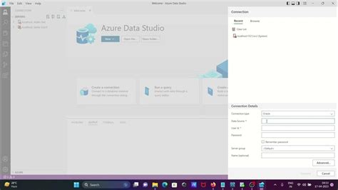 azure data studio connect to oracle database