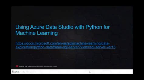 azure data studio python