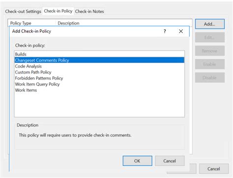 azure devops check in policy