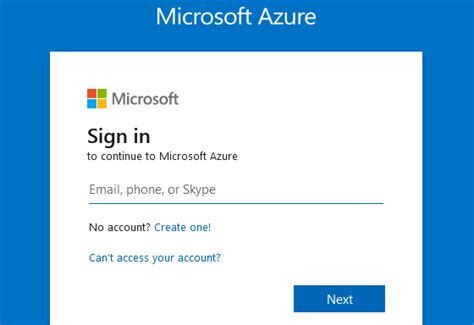 azure student account sign in