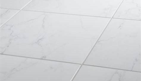 Elegance White Gloss Marble effect Ceramic Floor tile, Pack of 7, (L