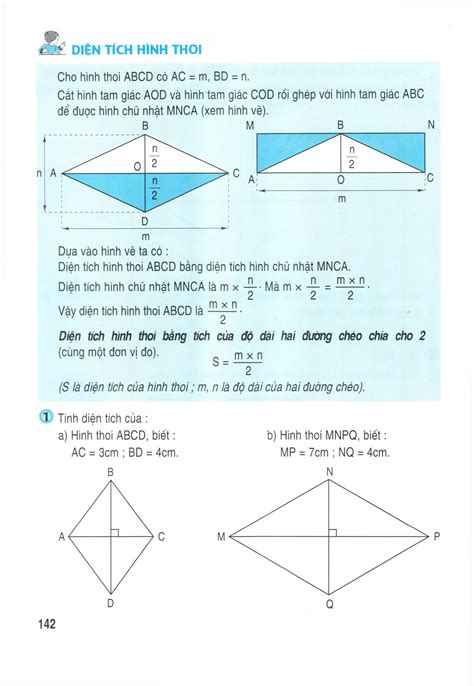 bài tập về hình thoi lớp 4