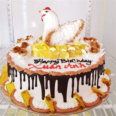 bánh sinh nhật hình con gà