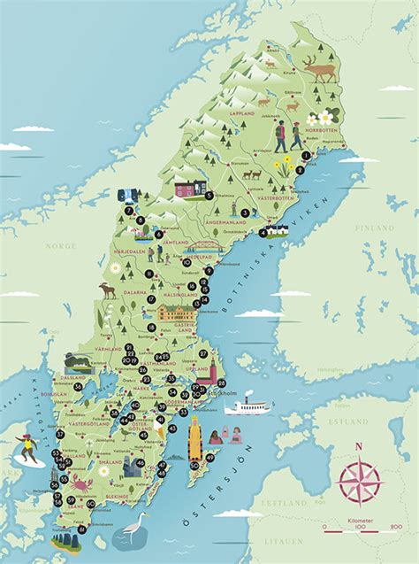 Karta över Sveriges Städer Karta