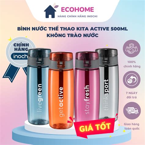 bình nước thể thao kita active 500ml