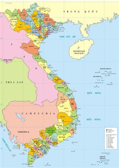 bản đồ các tỉnh việt nam 2024