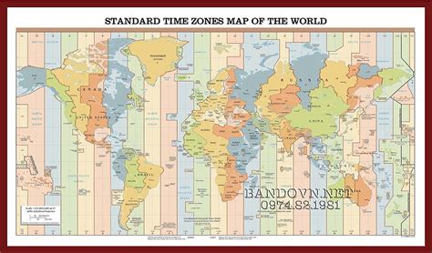 bản đồ múi giờ thế giới