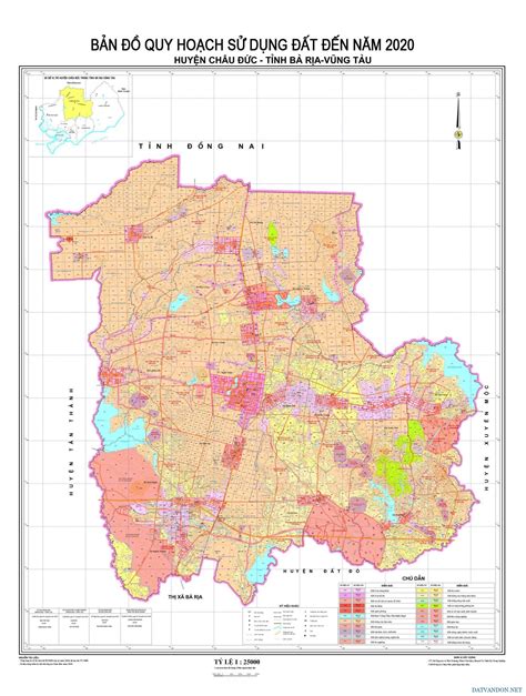 bản đồ quy hoạch huyện châu đức