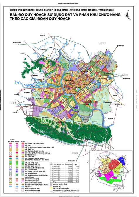 bản đồ quy hoạch thành phố bắc giang