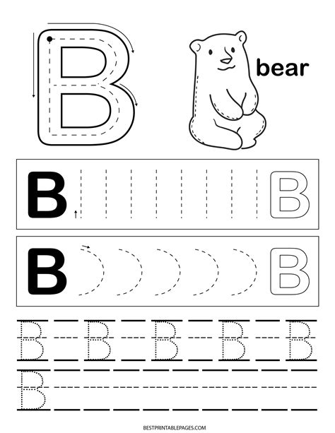 Preschool B Worksheet Fun