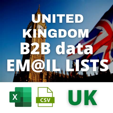 b2b mailing lists uk