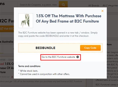 B2C Furniture Discount Code