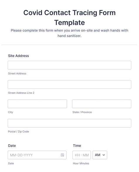 Ba Contact Tracing Form
