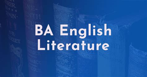 ba english literature online course