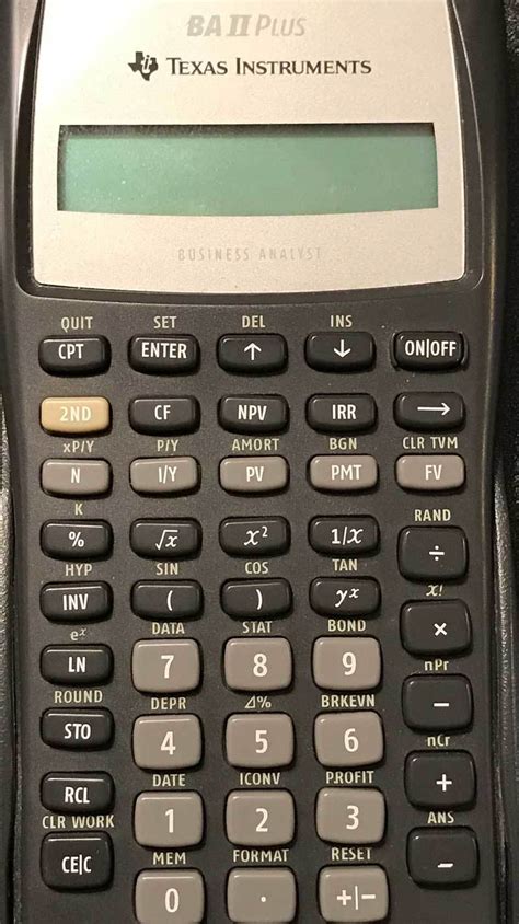 ba ii plus calculator giving wrong answers